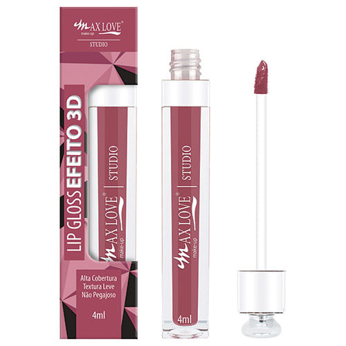 Batom Lip Gloss Efeito 3D Max Love Cor 905