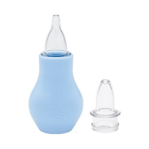 Aspirador Nasal Lolly Baby Tip 2em1 Azul Blister