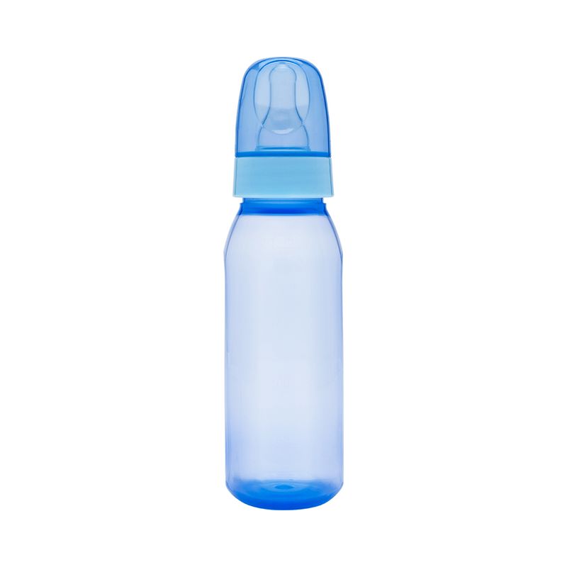 Mamadeira-Lolly-Baby-Clean-220ml-Azul-Saquinho