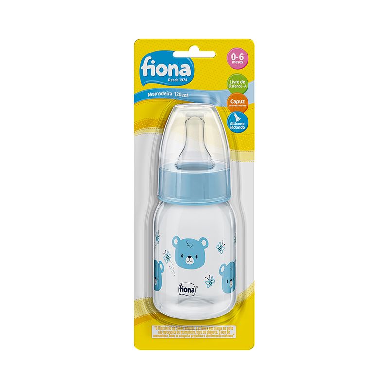 Mamadeira-Fiona-Desenhos-120ml-Tamanho-2-Ortodontica-Azul