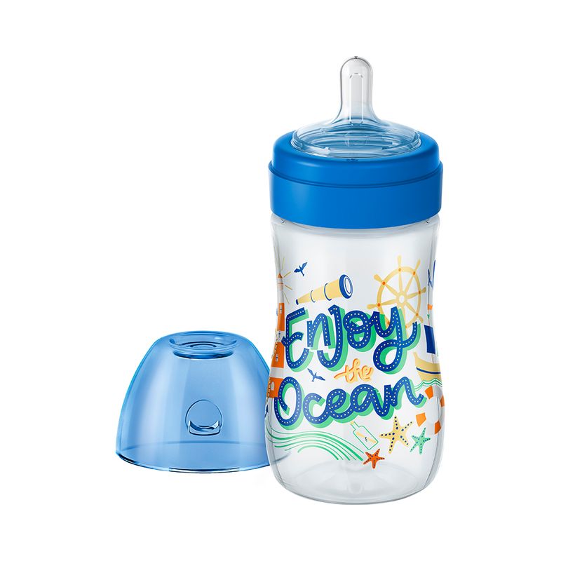 Mamadeira-Lillo-Super-Evolution-Divertida-300ml-Silicone-Azul