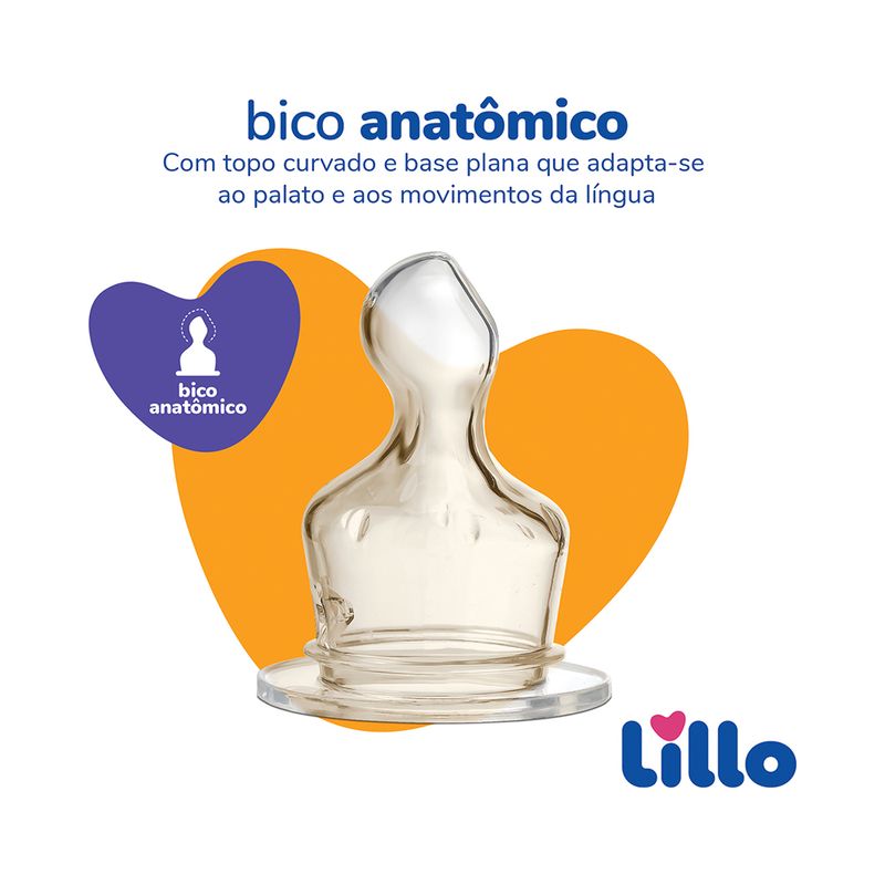 Mamadeira-Lillo-Divertida-240ml-Tamanho-2-Silicone-Bico-Anatomico-Azul