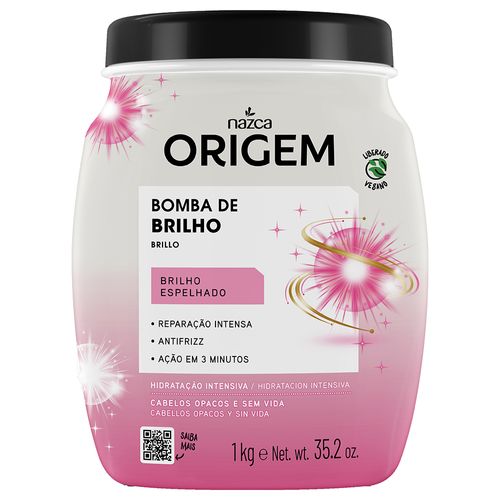 Creme De Hidratação Intensiva Nazca Origem 1kg Brilho De Verniz