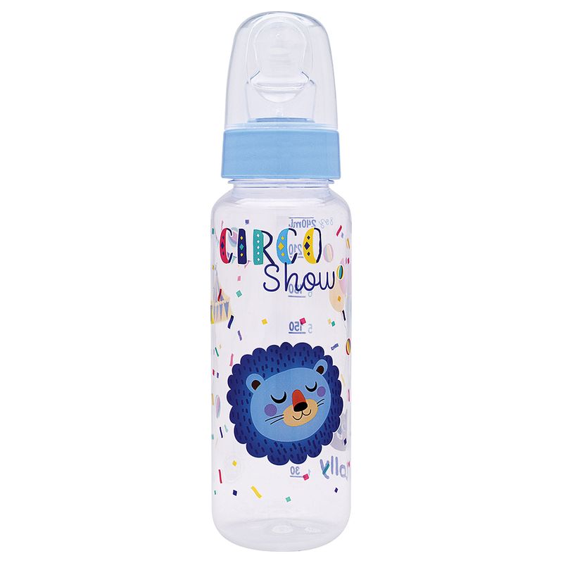 Mamadeira Lolly Baby Tip 240ml Bico Ortodontico Azul