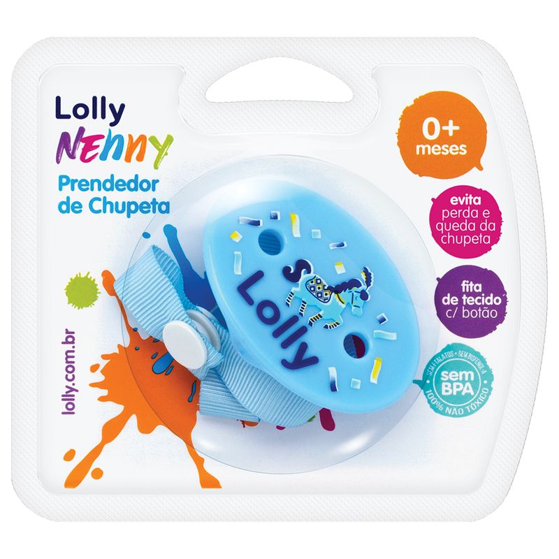 Prendedor De Chupeta Lolly Baby Tip Azul