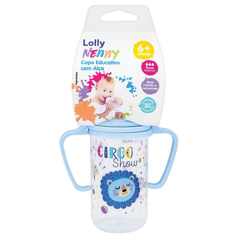 Copo-Educativo-Lolly-Baby-Tip-150ml-Azul-Com-Alca