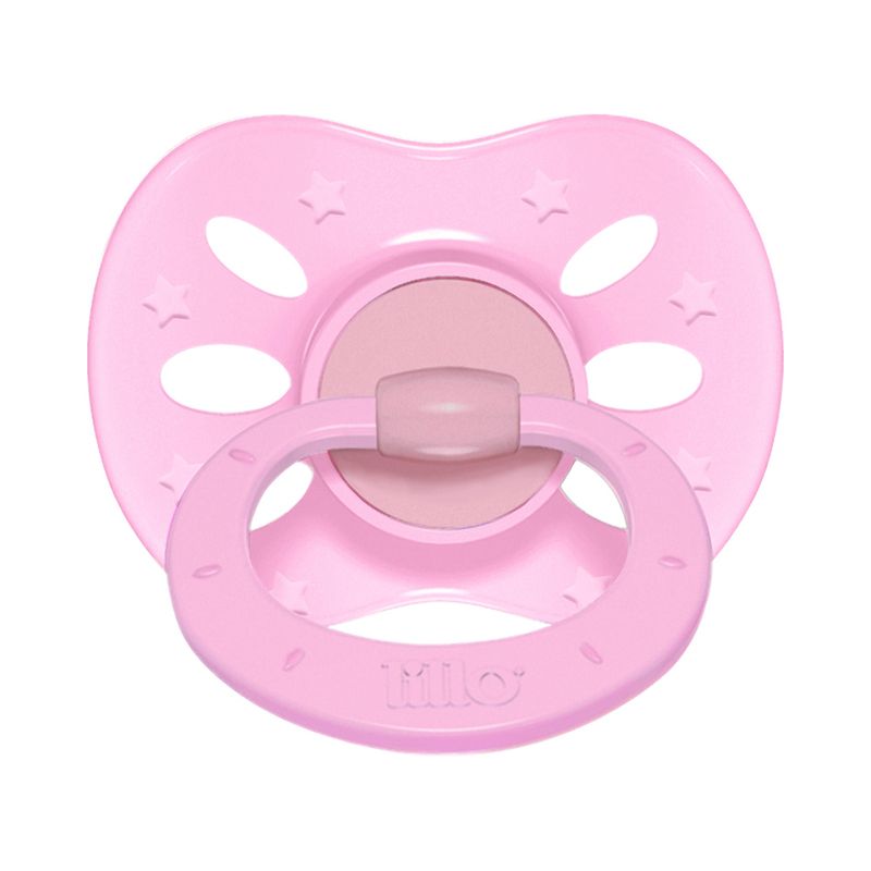Chupeta Lillo Cores Leves Extra Air Tamanho 1 Ortodontica Rosa