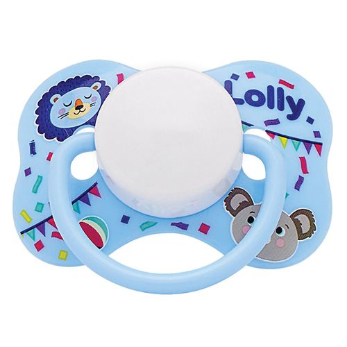 Chupeta Borboleta Zoo Lolly Baby Sil - Ortodôntico T2 Azul