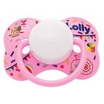 Chupeta Lolly Baby Tip Borboleta Tamanho 2 Bico Ortodontico Rosa Blister