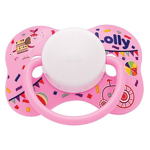 Chupeta Lolly Baby Tip Borboleta Tamanho 2 Bico Ortodôntico Rosa Blister