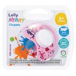 Chupeta Lolly Baby Tip Borboleta Tamanho 2 Bico Ortodontico Rosa Blister
