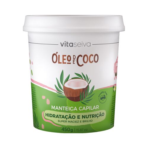 Manteiga Capilar Vita Seiva Óleo De Coco 450g