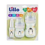 Kit-Mamadeira-Lillo-Evolution-Primeiros-Passos-Branco--50ml---150ml---240ml-