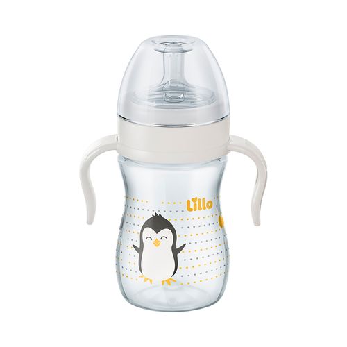 Mamadeira Lillo Super Evolution Primeiros Passos Com Alça 240ml Branco