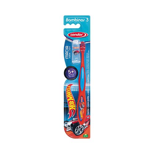 Escova Dental Infantil Condor 3170-0 Hot Wheels Kids+