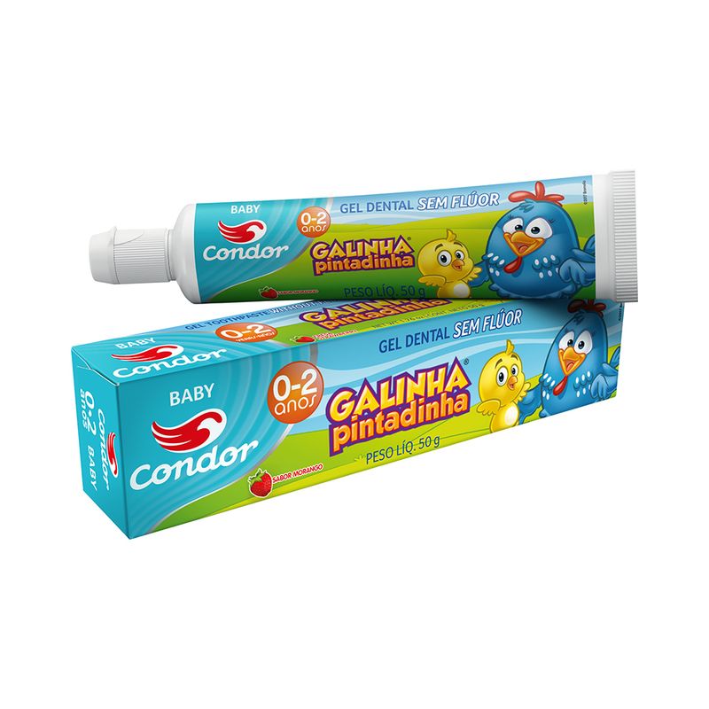 Gel-Dental-Infantil-Condor-3513-Galinha-Pintadinha-50g-Baby