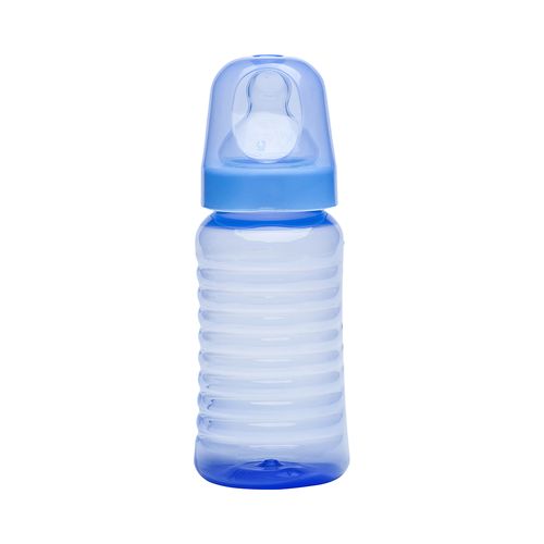 Mamadeira Lolly Baby Big Clean 340ml Bico Ortodôntico Azul Blister