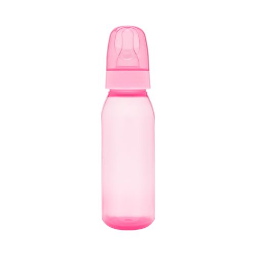 Mamadeira Lolly Baby Clean 220ml Rosa Saquinho