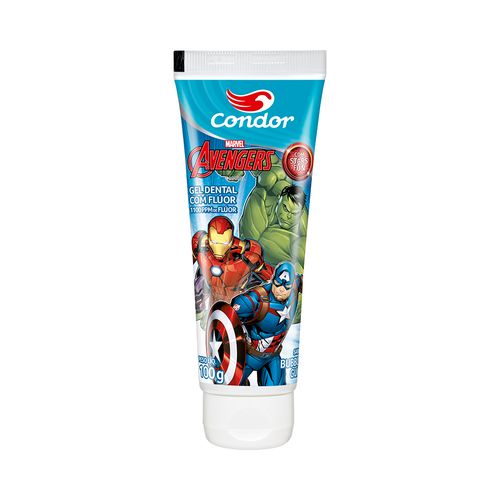 Gel Dental Infantil Condor 3515 Avengers 100g Kids+