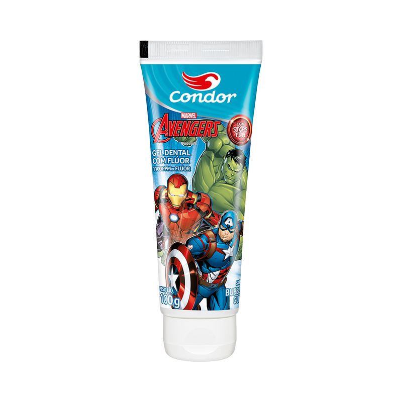 Gel-Dental-Infantil-Condor-3515-Avengers-100g-Kids-