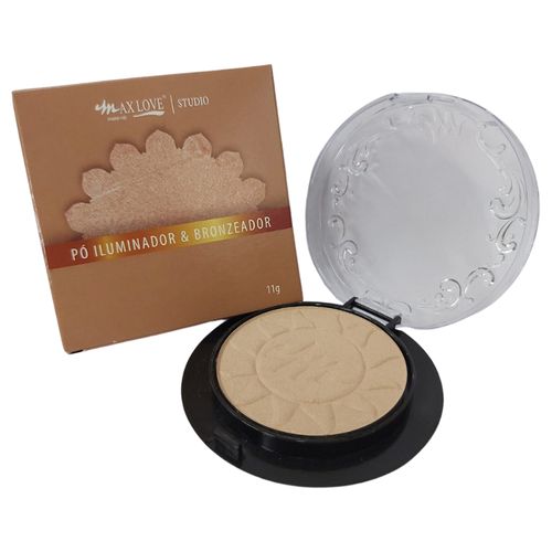 Pó Iluminador & Bronzeador Max Love Cor 02 Médio 11g