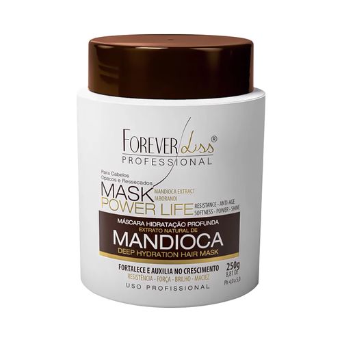 Máscara Forever Liss Mandioca Power Life 250g