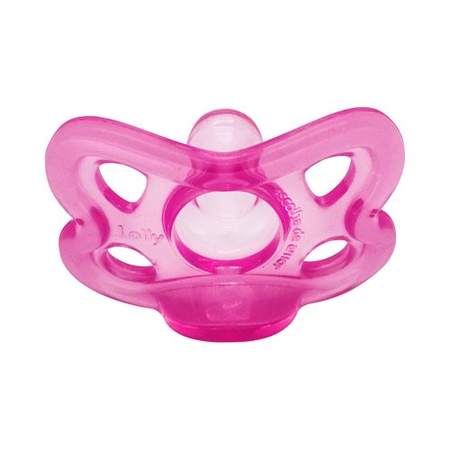 Chupeta Lolly Baby Special 100% Silicone Tamanho 1 Rosa Blister