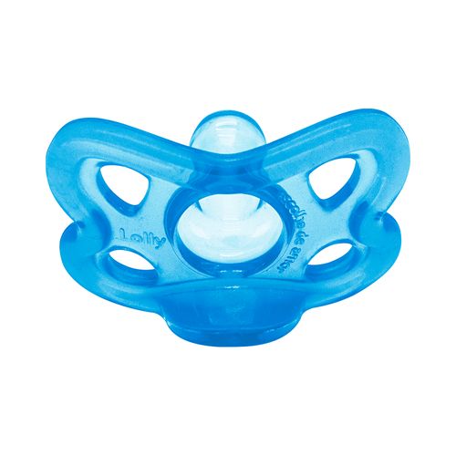 Chupeta Lolly Baby Special 100% Silicone Tamanho 1 Azul Blister