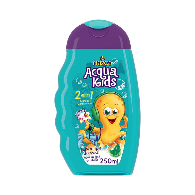 Shampoo-Nazca-Acqua-Kids-Vegano-2x1-Tutti-Frutti-250m