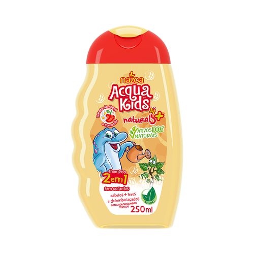 Shampoo Nazca Acqua Kids Vegano 2x1 Maçã E Camomila 250ml