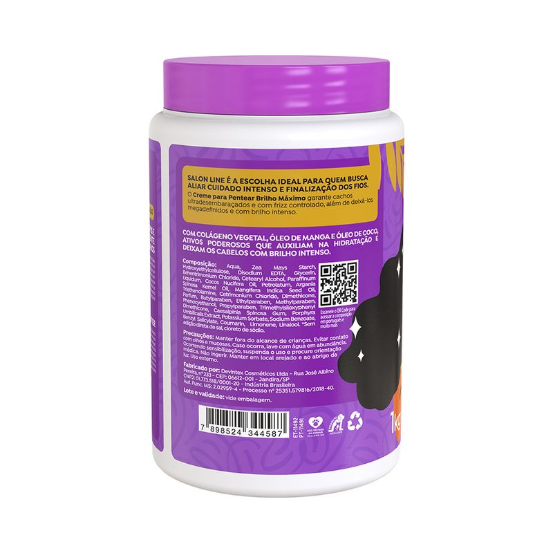 Creme-Para-Pentear-Salon-Line-Brilho-Maximo-1kg