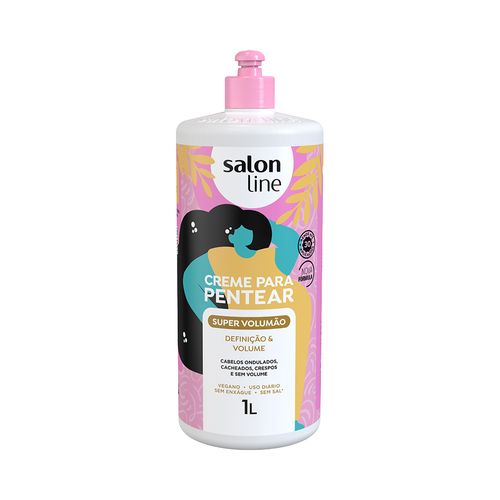 Creme Para Pentear Salon Line Super Volumão 1l