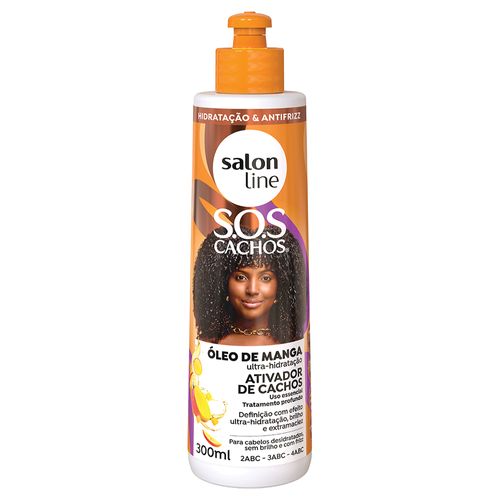 Ativador De Cachos Salon Line Sos Cachos Óleo De Manga 300ml