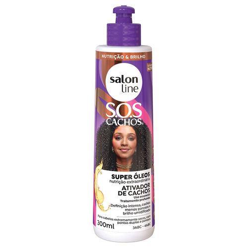 Ativador De Cachos Salon Line Sos Cachos Super Óleos 300ml