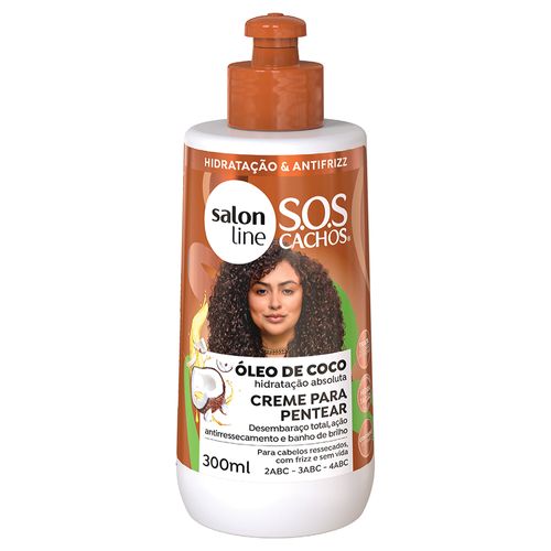 Creme Para Pentear Salon Line Sos Cachos Coco 300ml