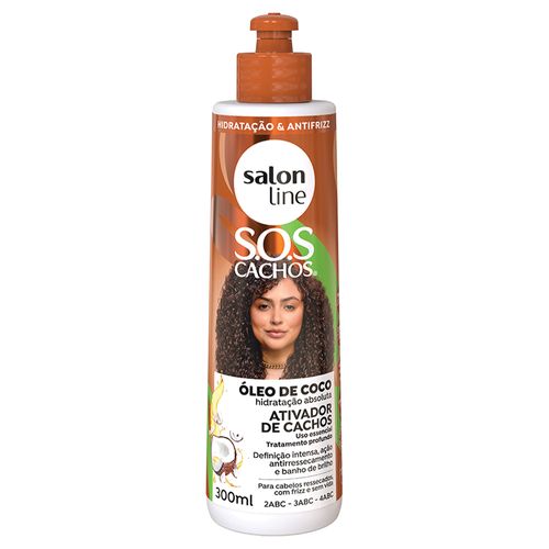 Ativador De Cachos Salon Line Sos Cachos Coco 300ml