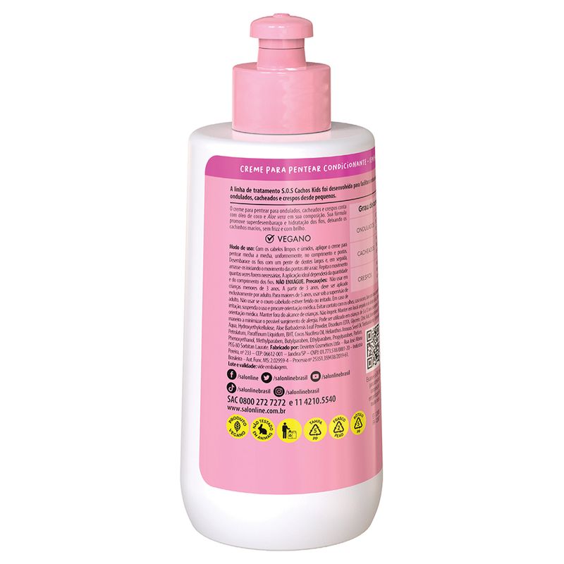 Creme-Para-Pentear-Salon-Line-Sos-Cachos-Kids-300ml