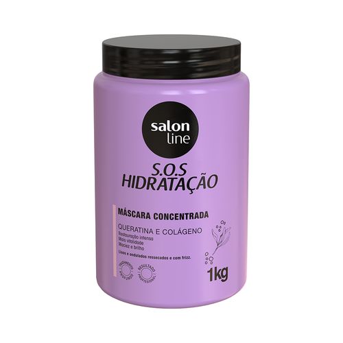 Máscara Sos Hidratação Salon Line Bio-Reconstrução Fortalecedora 1kg