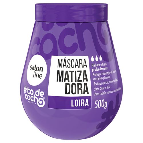 Máscara De Hidratação Salon Line #Todecacho Matizadora Roxa 500g