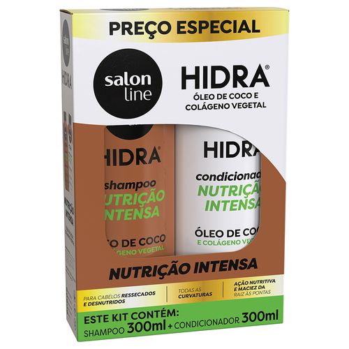 Kit Hidra Coco Salon Line Hidratação Profunda (Shampoo + Condicionador) 300ml