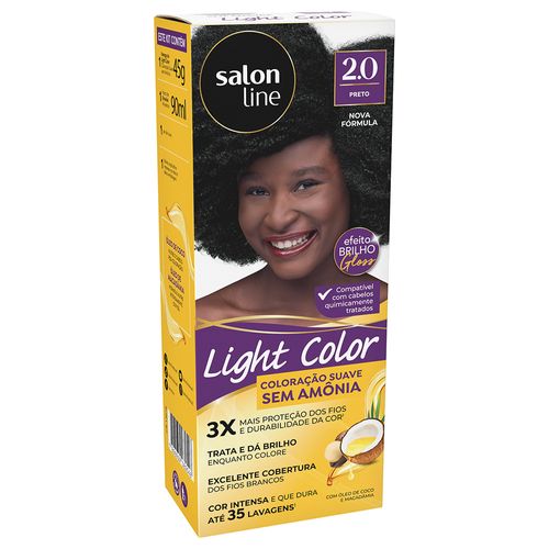 Coloração Suave Light Color Salon Line 2.0 Preto