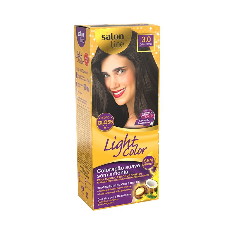 Coloracao-Suave-Light-Color-Salon-Line-3-0-Castanho-Escuro