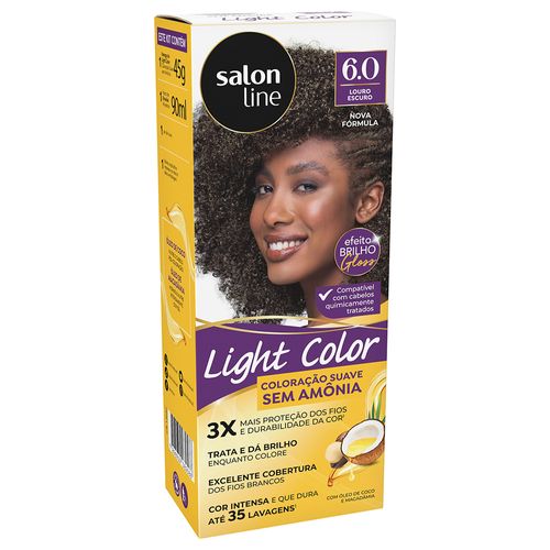 Coloração Suave Light Color Salon Line 6.0 Louro Escuro