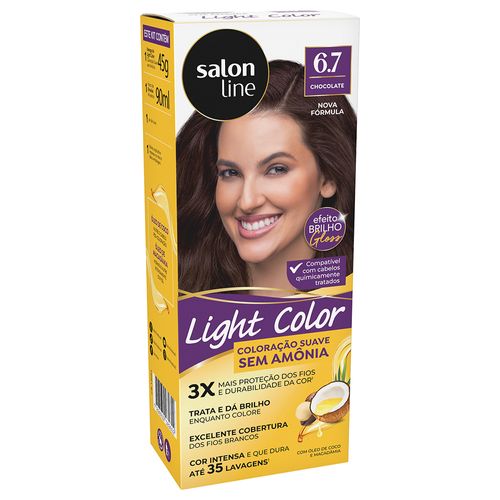 Coloração Suave Light Color Salon Line 6.7 Chocolate