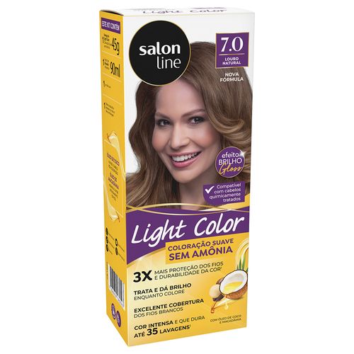 Coloração Suave Light Color Salon Line 7.0 Louro Natural