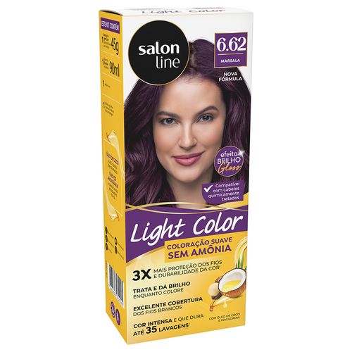 Coloração Suave Light Color Salon Line 6.62 Marsala