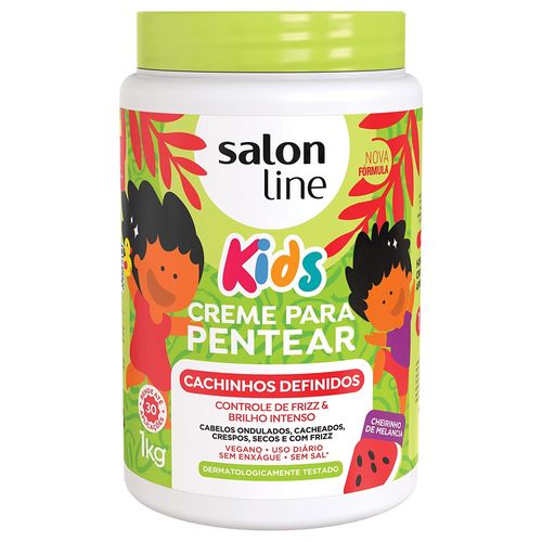 Creme De Pentear Salon Line Kids Cachinhos Definidos Melancia 1k