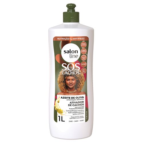 Ativador De Cachos Salon Line Sos Cachos Azeite De Oliva 1l