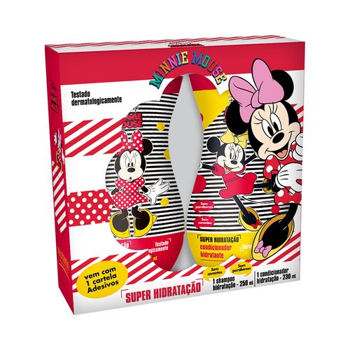 Kit Infantil Nutriex Minnie Super Hidratação (Shampoo 250ml + Condicionador 230ml + Adesivos)