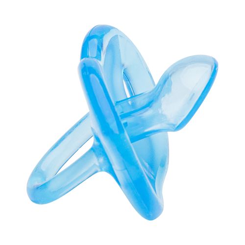 Chupeta Lolly Baby 100% Silicone Tamanho 1 Bico Ortodôntico Azul Blister